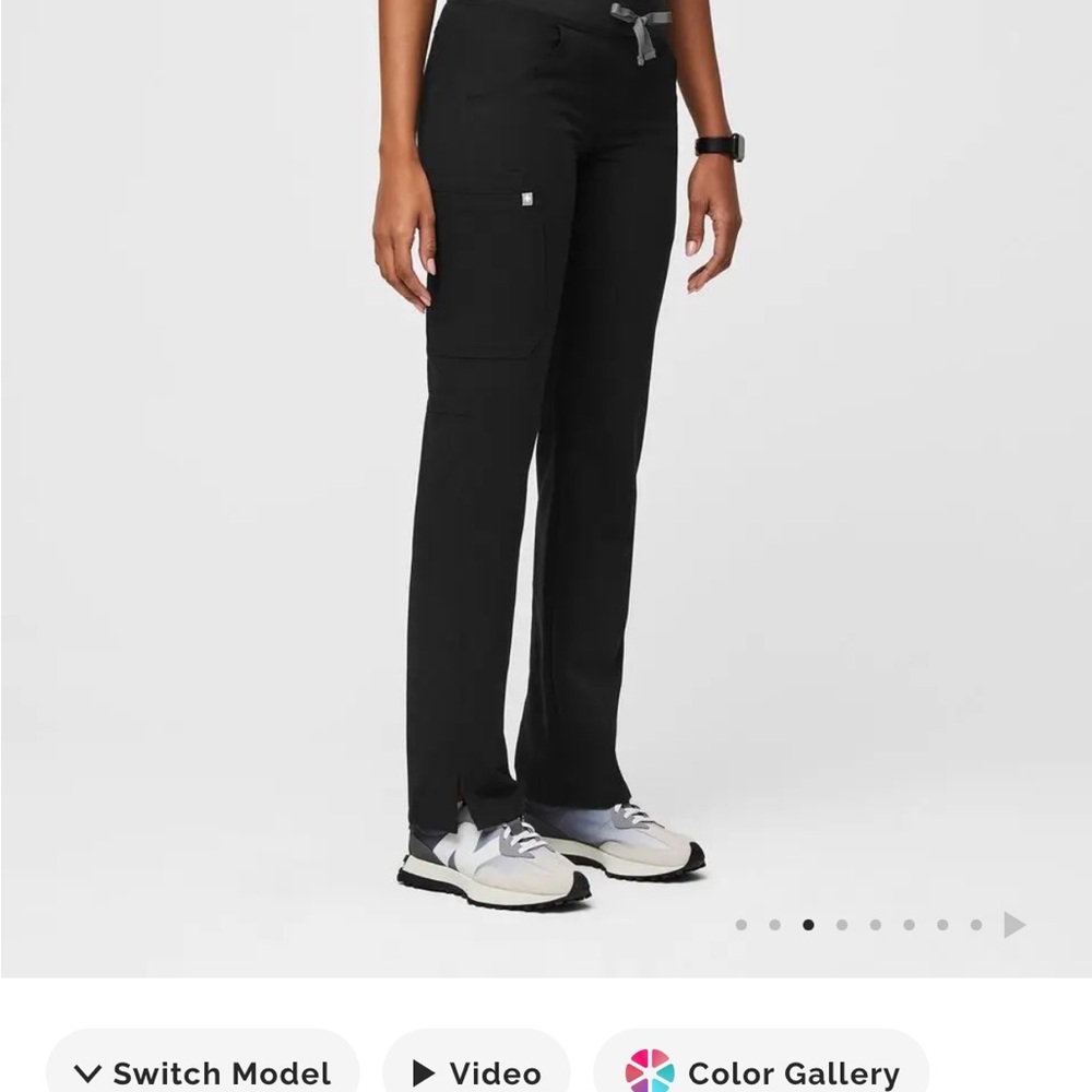 Figs Technical Collection Black Kade Pants M/T